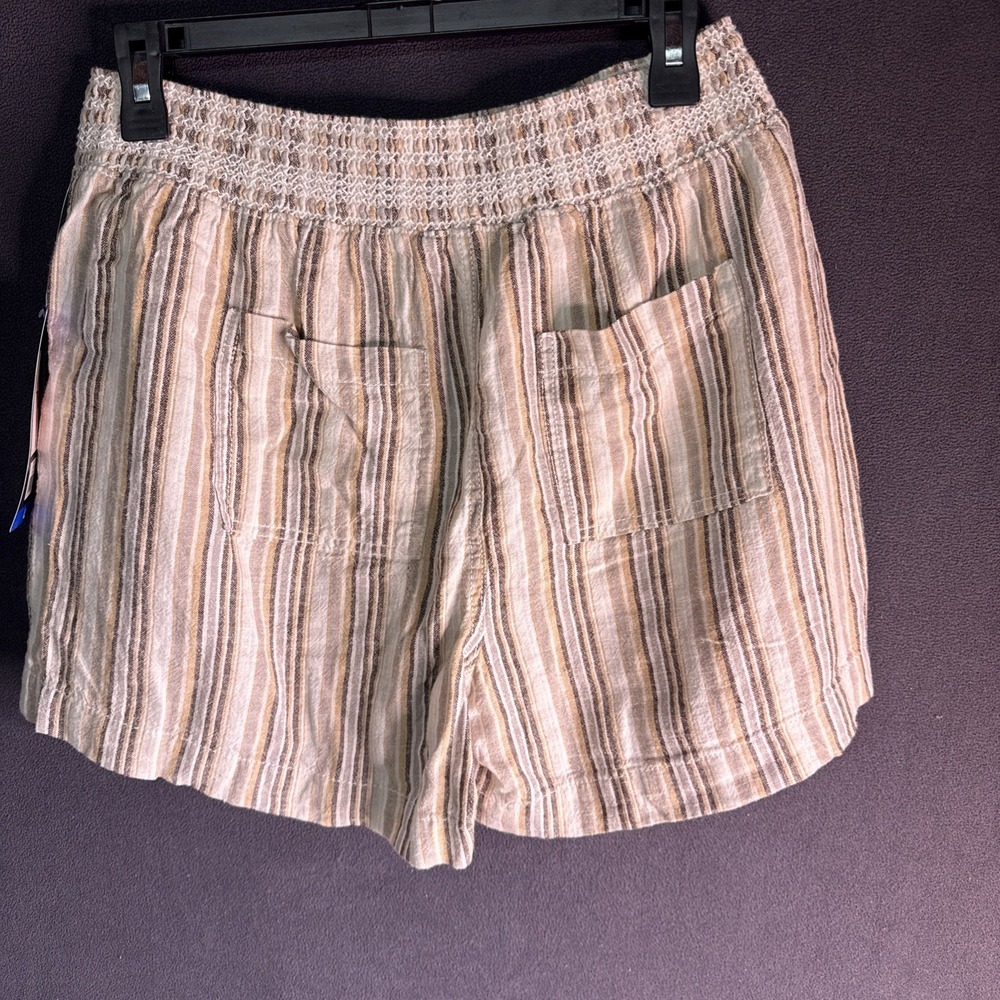 Briggs Ladies Linen Blend Pull On Shorts